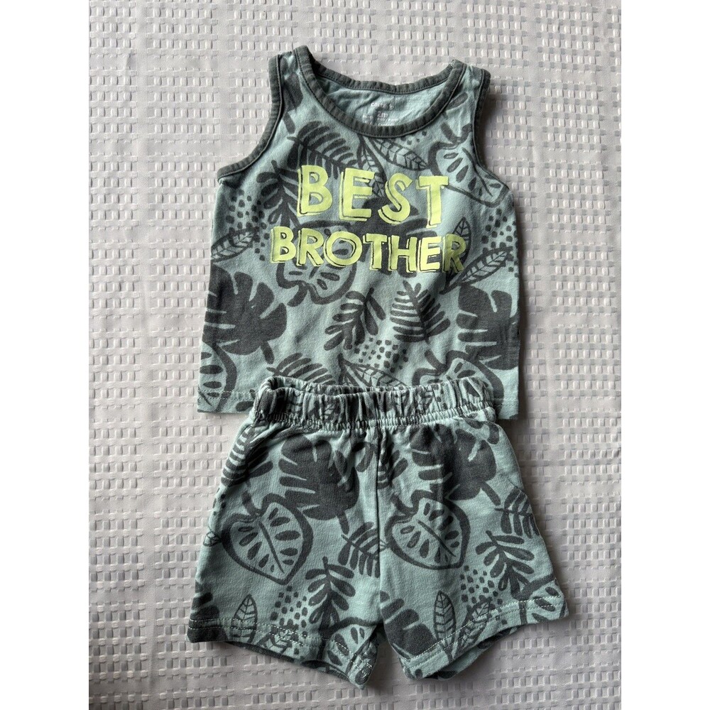 Carter's "Best Brother" Summer Set - 2 Pieces - Size 12 Months